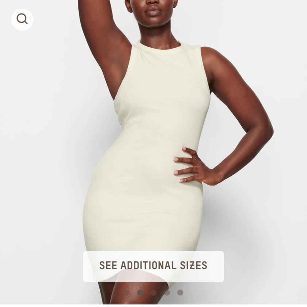 Skims cotton rib tank dress